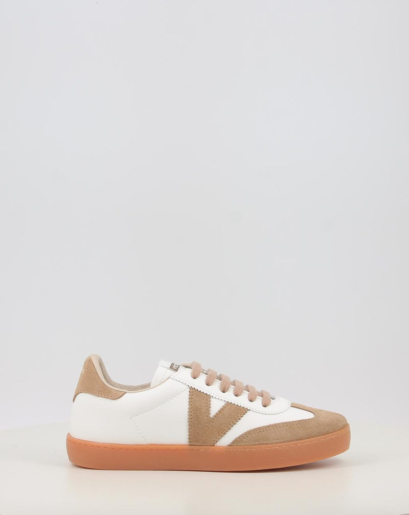 Zapatillas VICTORIA BERLIN CICLISTA EFECTO PIEL & SERRAJE COLOR 1126207 beig