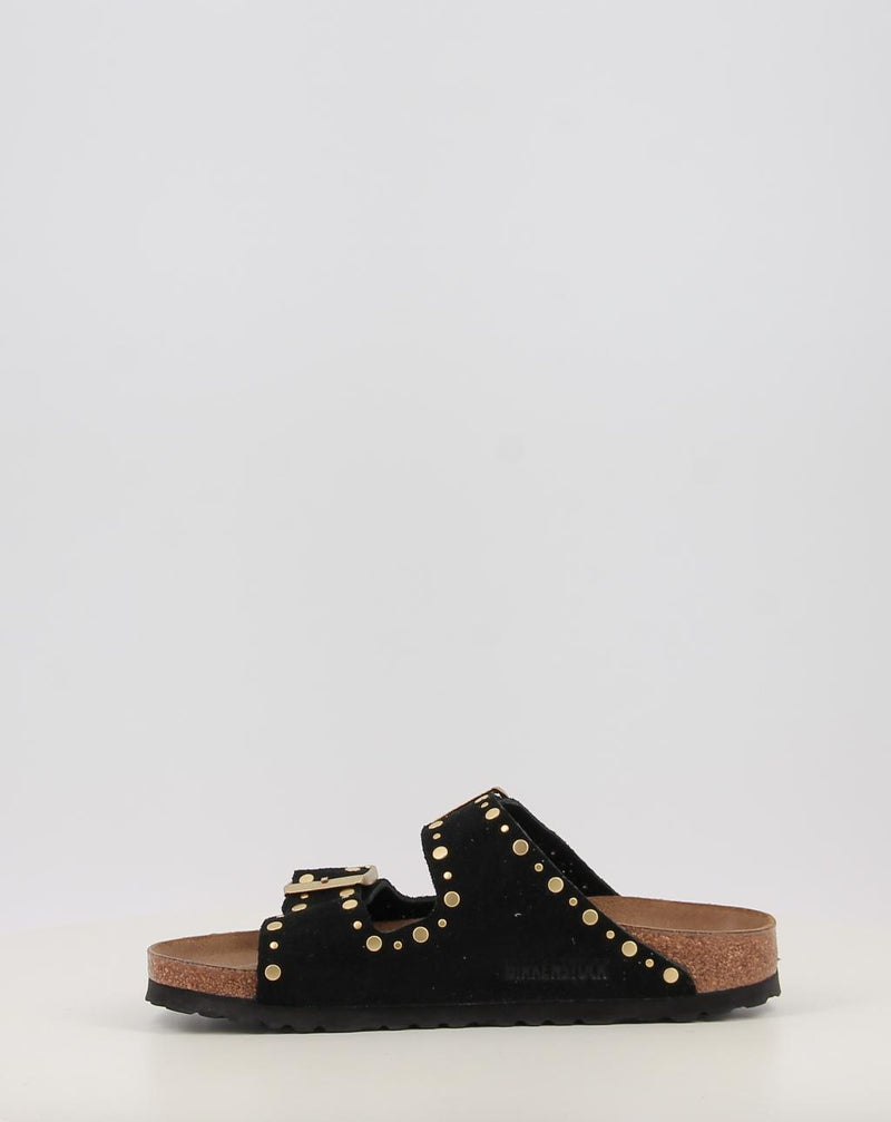 Sandalias BIRKENSTOCK ARIZONA RIVET LEVE negro