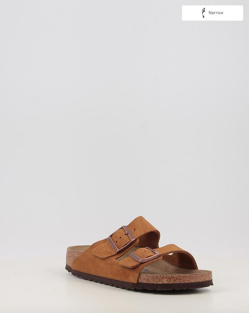 Sandalias BIRKENSTOCK Arizona SFB LEVE Mink cuero