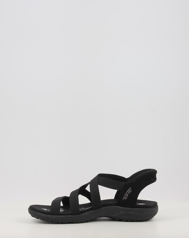 Sandalias SKECHERS SLIP-INS: REGGAE SLIM - STRETCH 163460 negro
