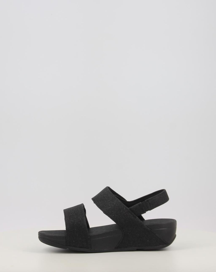 LULU ADJUSTABLE SHIMMERLUX BACK STRAP SANDALS