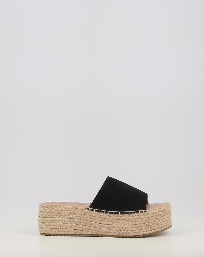 Alpargatas KISSIA COCO negro