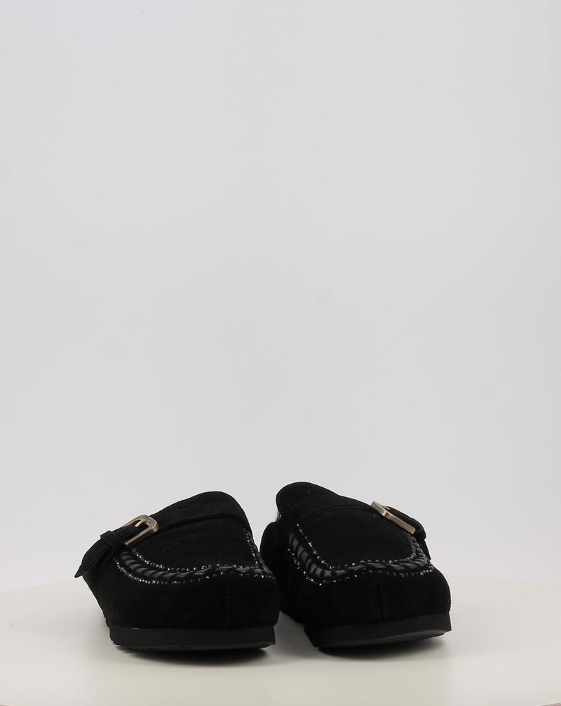 Zuecos MOU WINTER BIO LEATHER STITCHING negro