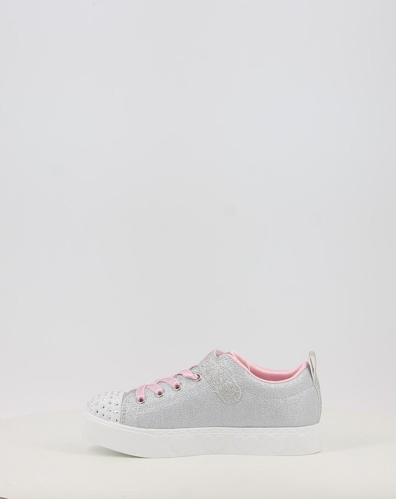 Zapatillas SKECHERS TWINKLE TOES: HEART STEPS - SHIMMER 314620L plata