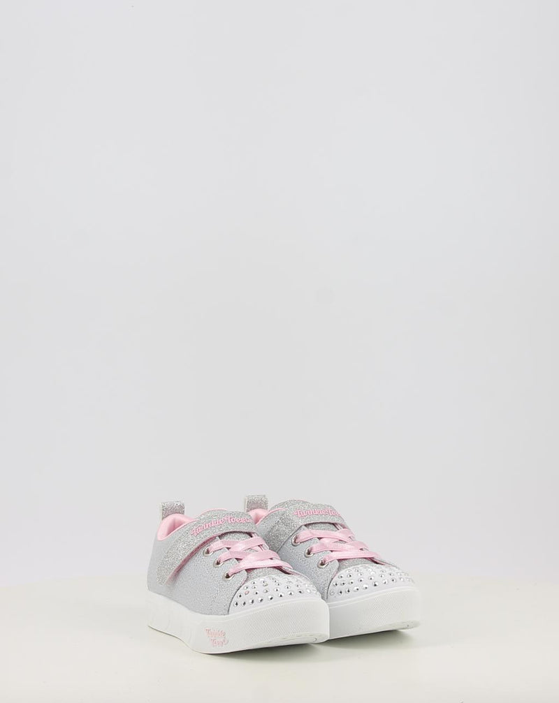 Zapatillas SKECHERS TWINKLE TOES: HEART STEPS - SHIMMER 314620N plata