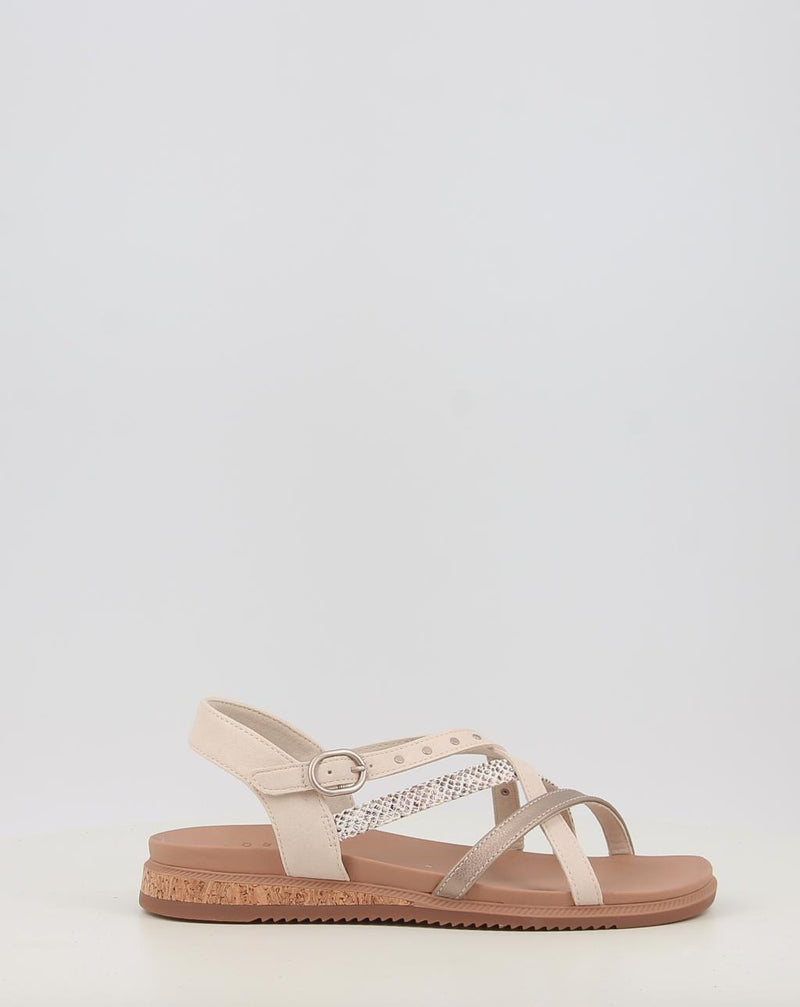 Sandalias SKECHERS DESERT KISS LOW 114713 crema